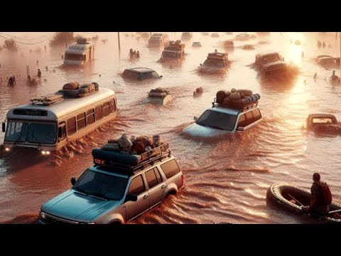 Cities are sinking, cars are floating!  Flood in Irupi, Brazil