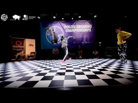 Mistrzostwa Polski Breaking 2021  / Top 8 Bgirls 12 - 16 lat / Nadia vs Laura
