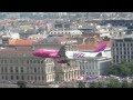 Low Pass - Wizz Air Airbus A320 Budapest with ATC.
