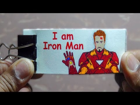 Avengers Endgame: I Am Iron Man FlipBook | Iron Man vs Thanos FlipBook | Flip Book Artist 2019