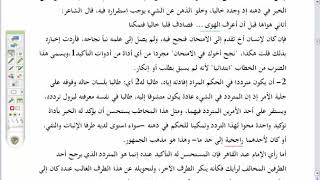 صورة المنهاج الواضح (8)أحوال الإسناد الخبري من الجزء الرابع