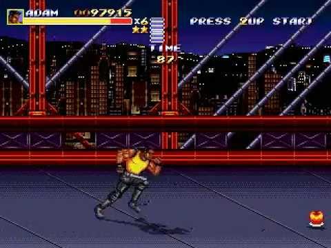 Streets of Rage Remake 5.0 - Stage 2 (Spin on the Bridge)