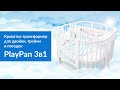 миниатюра 0 Видео о товаре Кроватка-трансформер для тройни Comfortbaby TripleDo 8 в 1