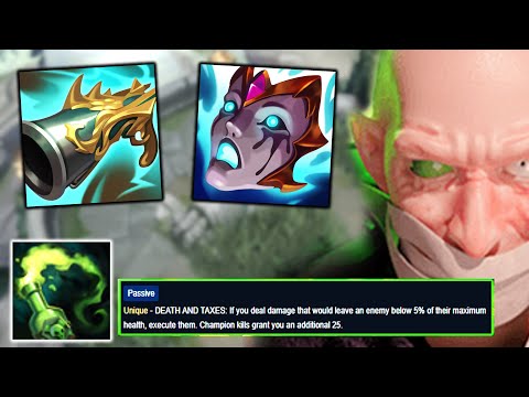 Singed but my Poison Executes you because I built Collector