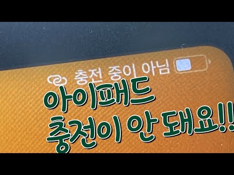 아이패드 충전이 안돼요. 왜냐하면…