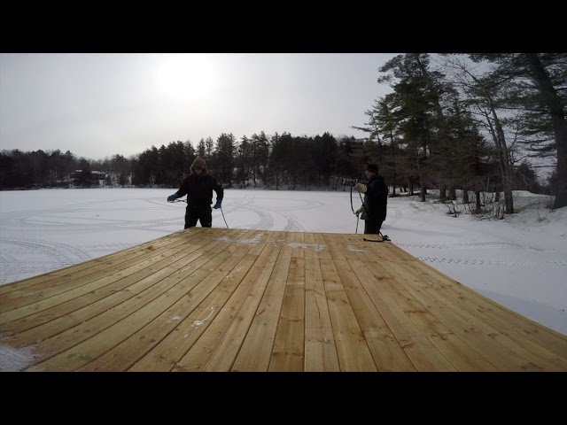 Launch on the ice