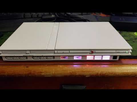 NeoPixel (PL9823) Modded Ceramic White PlayStation 2 Slim (PS2 Slim)
