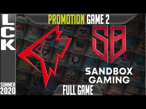 GRF vs SB G2 |  LCK Summer 2020 Promotion  | Griffin vs Sandbox Gaming Game 2 Full  |