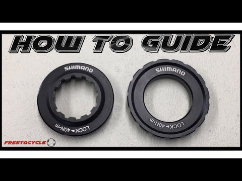 Part of a video titled Shimano Centerlock Disc Rotor Removal Tools - YouTube