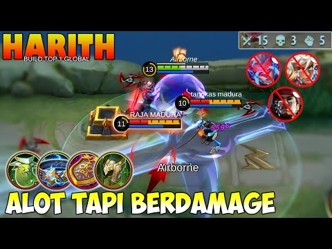 SABERPHOBIA? Harith Build Tank Solusinya 🔥 Alot Tapi Damagenya Ngeri | Best Build Harith 2023 - MLBB