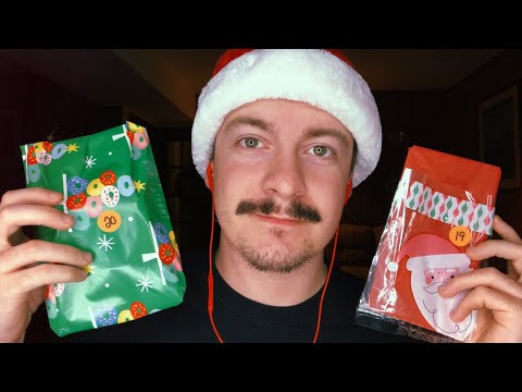 [ASMR] Opening an Advent Calendar Part 2 | Days 15-25 | Crinkling & Wrapping Paper Sounds