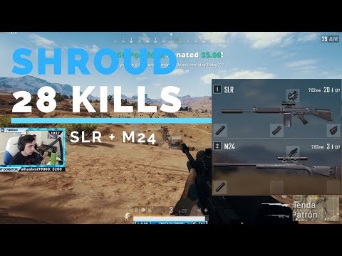 SHROUD SOLO 28 KILLS | SLR + M24 | PLAYERUNKNOWN'S BATTLEGROUNDS | 30 APRIL 2018