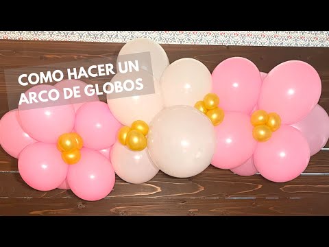 Como Hacer Un Arco De Globos E Instalarlo En La Pared De Madera Panel Para Cumpleaños Decoracion
