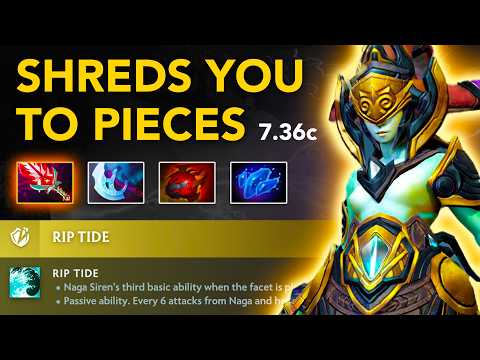 Raddan (Yatoro) NAGA SIREN Carry - Patch 7.36c | Full Gameplay Dota Class