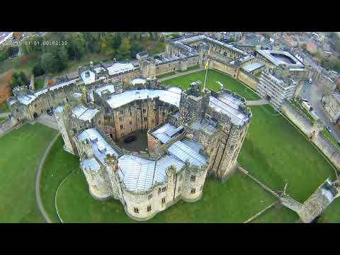 Alnwick Castle Drone Footage