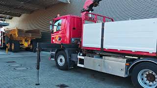 شاحنة مسطحة Scania G370 6x2 HMF 1820 K-RC BDF System 2 Pieces! | صورة 4 - Autoline