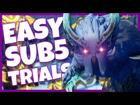 Dauntless Skraev trials - EASIEST sub 5 build and guide