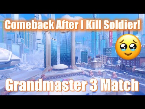 Comeback After I Kill Soldier! - Grandmaster 3 Match - Season 4 - Mercy Overwatch