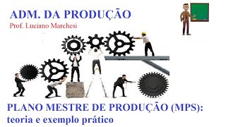 PLANO MESTRE DE PRODUÇÃO (MPS): teoria e exemplo prático
