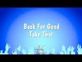 Back For Good - Take That (Karaoke Version)