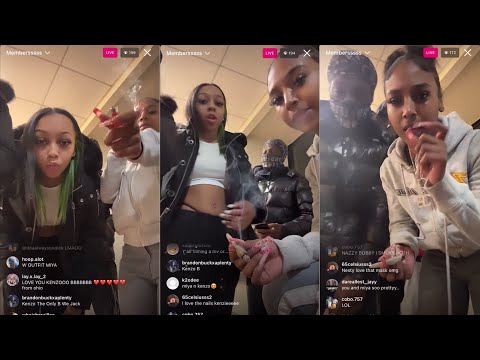 KENZO B , MIYAA V , NESTY8oh ON IG LIVE VIBING 2/10/23