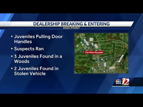 High Point dealership breaking and entering