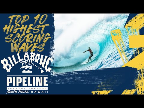 The Top 10 Highest Scoring Waves From Day 1 At The Billabong Pipeline Pro