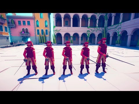 TABS - 5 Fencer vs All Units (Same price)! - Totally Accurate Battle Simulator