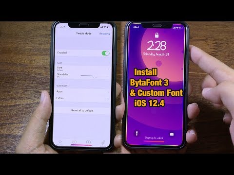 How to Install BytaFont 3 & Install Custom Font iOS 12.4