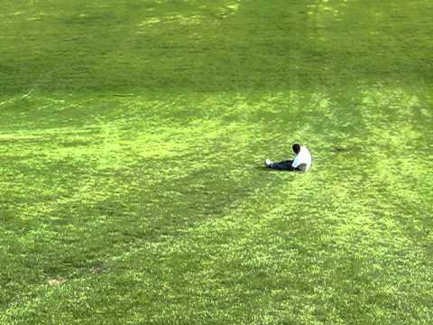 Funny video of Carlos Iceblocking and rolling down the hill