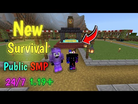 Free Public Smp for Pe+Bedrock+Java | 24/7 Online | How to join 😃