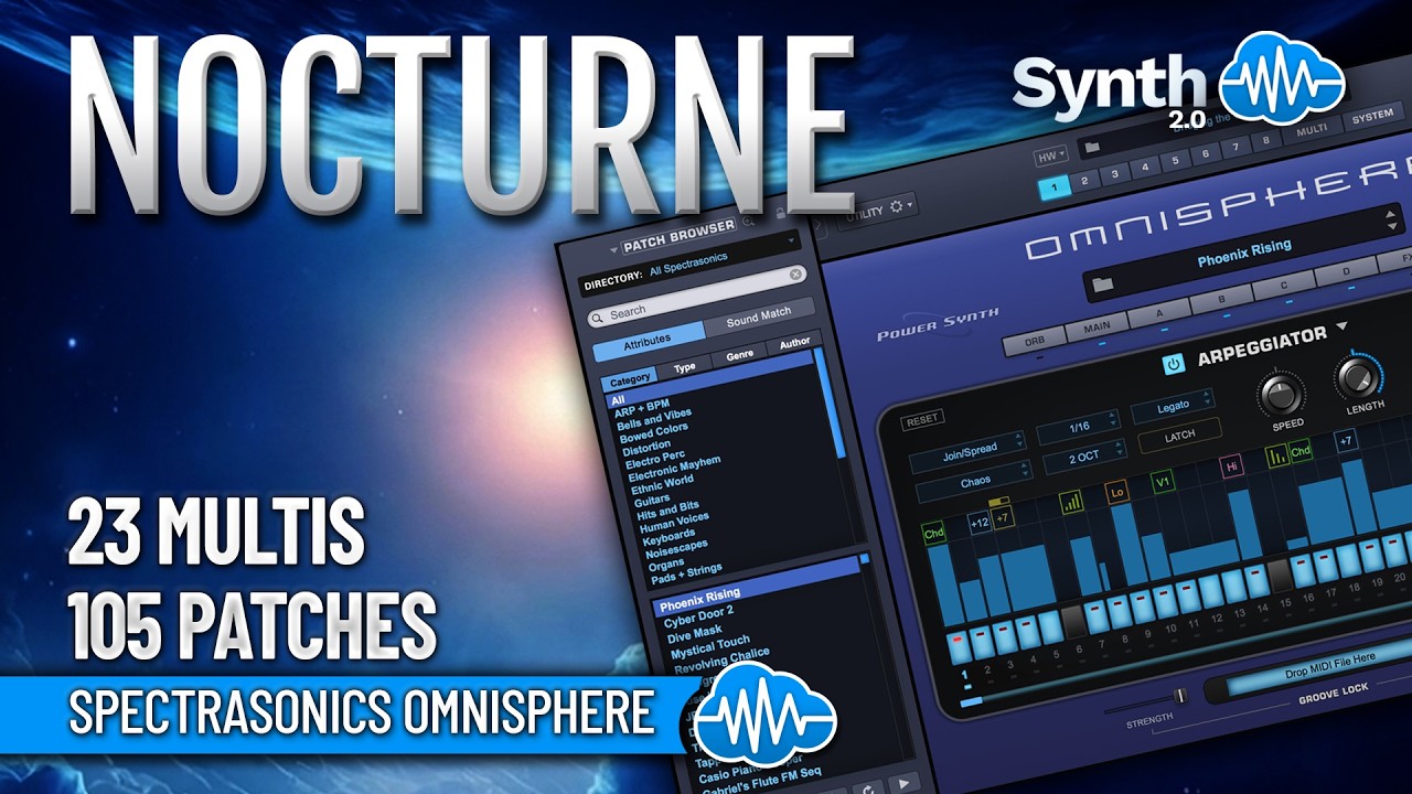 MSD037 - Nocturne - Spectrasonics Omnisphere 2 ( 128 presets ) - Video Preview 1