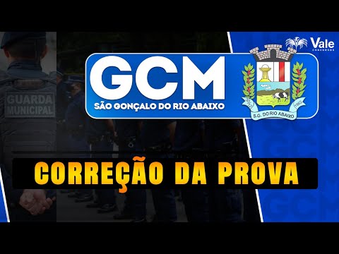 GCM SÃO GONÇALO DO RIO ABAIXO | CORREÇÃO DE PROVA |  Gabarito Extraoficial