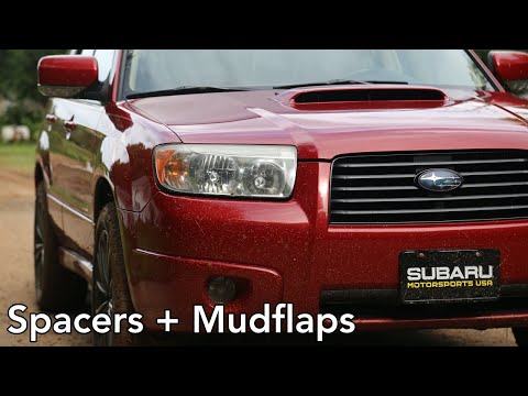 Spacers and Rally Armor Mudflaps | Getting the Subaru Forester XT ready for softlanding!