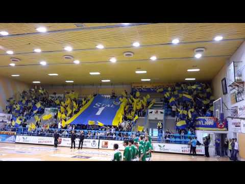 Oprawa Stali Ostrów na meczu z Legią