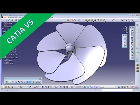 9 5 Schiffsschraube Catia v5 Training GSD Variant Line Sweep