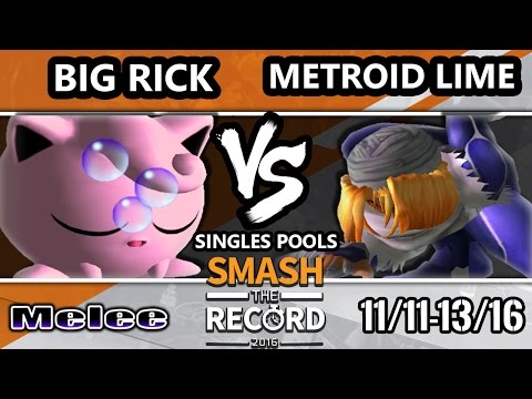 STR 2016 SSBM - BigRick (Jigglypuff) Vs. Metroid Lime (Sheik) Smash Melee Tournament