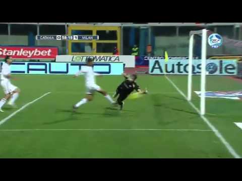 Catania vs AC Milan 0-1 Robinho Goal -HD- [29-01-2011]
