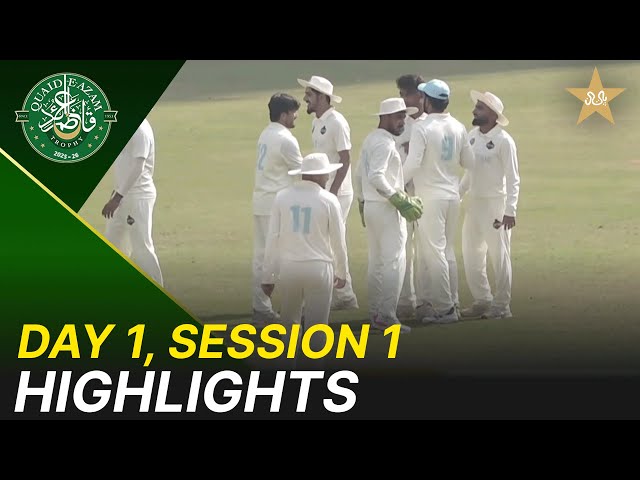 1st Session Highlights | Peshawar Region vs Abbottabad Region | Day 1 | QeAT 2025/26 | M2P1U