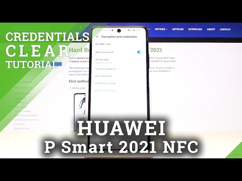 How to Clear Credentials in HUAWEI P Smart 2021 NFC – Erase Certificates