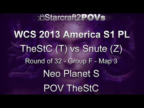 SC2 HotS - WCS 2013 AM S1 PL - TheStC vs Snute - Ro32 Group F - Map 3 - Neo Planet S - TheStC