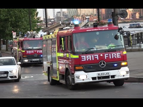 London Fire Brigade Responding - H221 H222 Lambeth