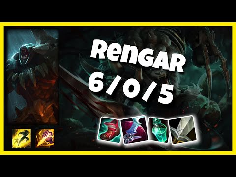 Rengar vs Nidalee OCE Challenger JUNGLE (6/0/5) - v11.5