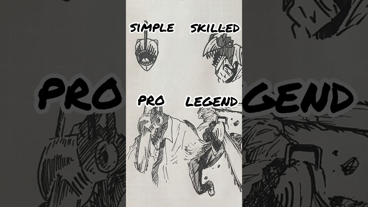 How to Draw Legend Chainsaw Man #chainsawman #drawing #anime #making #art #チェンソーマン #イラスト #fanart