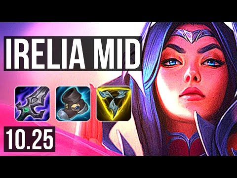 IRELIA vs ANIVIA (MID) | 9 solo kills, 500+ games, Legendary | KR Diamond | v10.25
