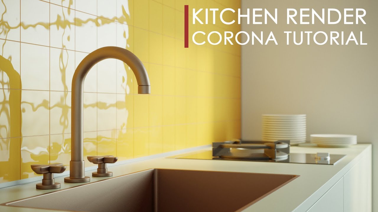 3dsmax Corona Kitchen Render Workflow