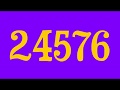 Numbers 1 To 24576