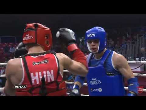 Barnabás Kiss (HUN) - Alexandr Tsarikov (KAZ). Semi Finals. 81 kg. Muaythai World Championship 2022