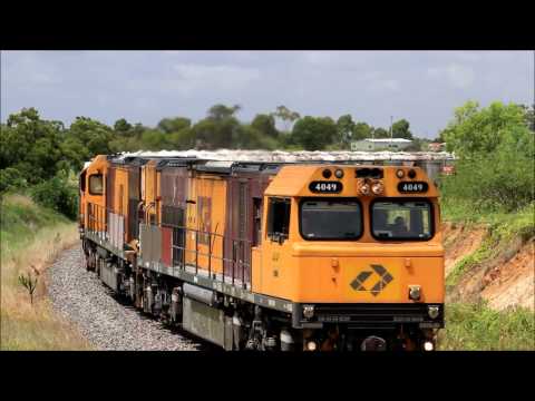 Australian Trains - Chasing 9283 from Mingela to Woodstock, February 4th, 2017