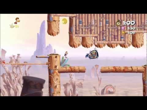 Rayman Origins (1080i HD) Walkthrough Part 14 - Crazy Bouncing - Time Trial (1:06)